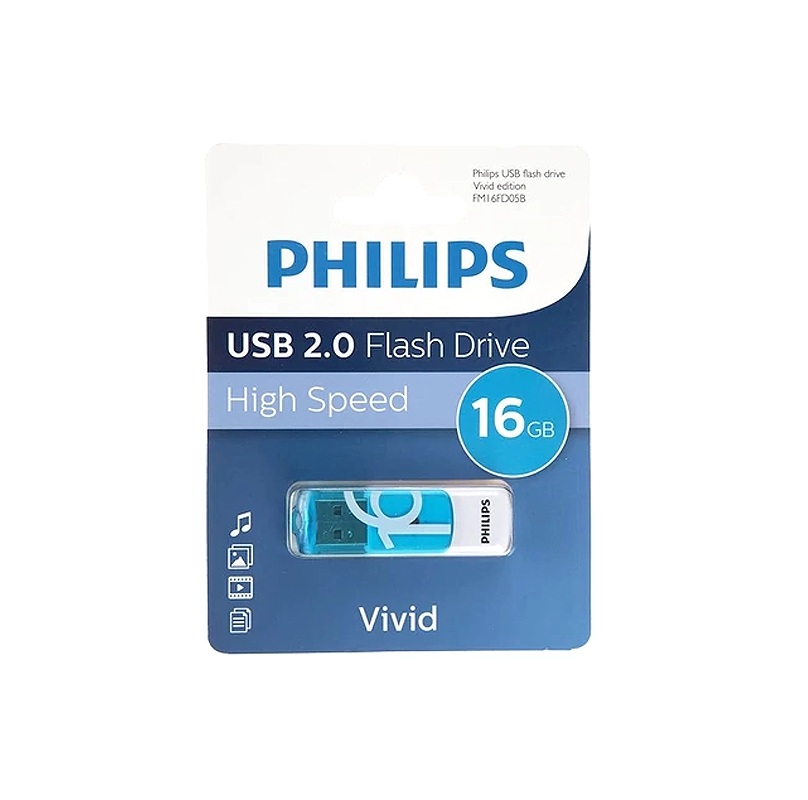 فلش مموری فیلیپس مدل Vivid ظرفیت 16 گیگابایت