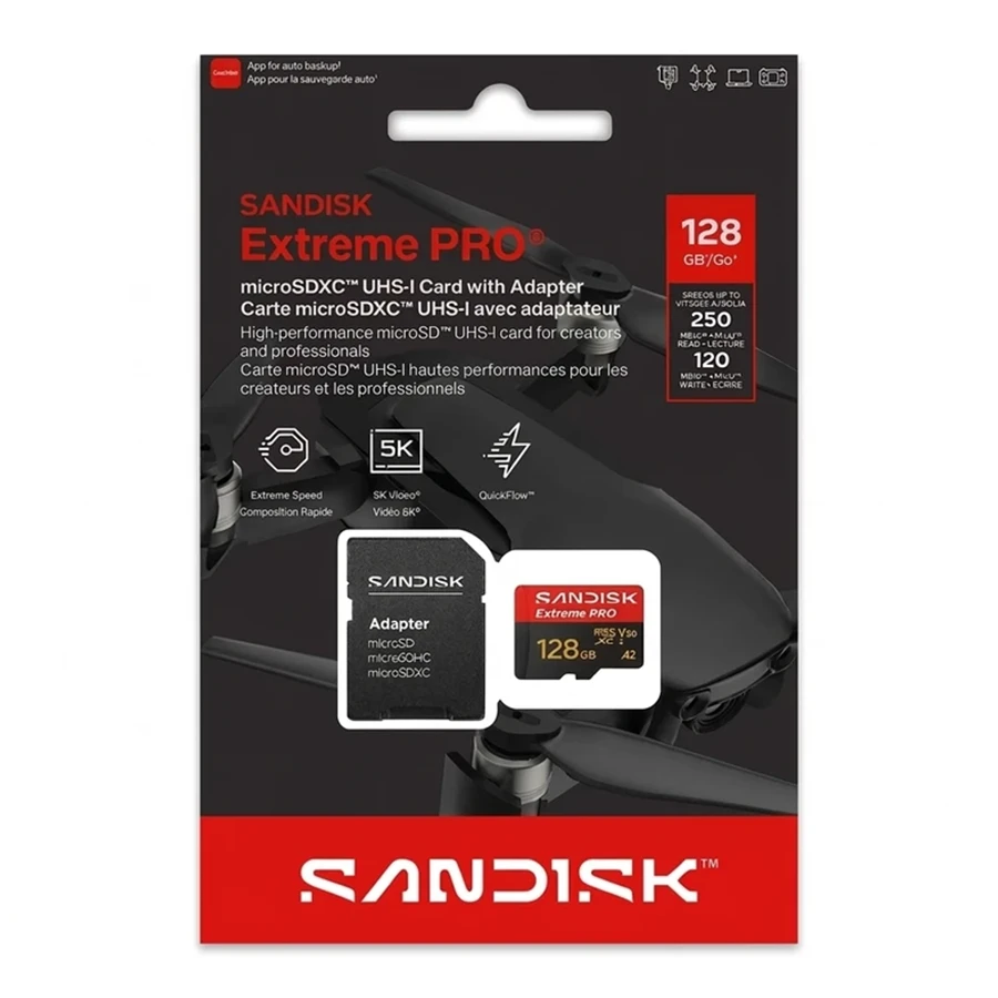 کارت حافظه Micro SDXC سن دیسک مدل  Extreme Pro R ظرفیت 128 گیگابایت